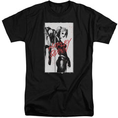 Batman Comics Inked Quinn Men's 18/1 Tall Cotton Short-Sleeve T-Shirt