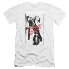 Batman Comics Inked Quinn Men's Ultra-Soft 30/1 Cotton Slim Short-Sleeve T-Shirt