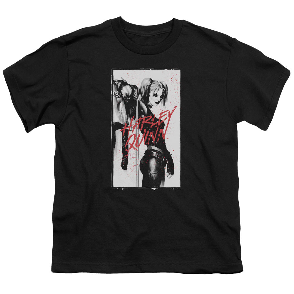 Batman Comics Inked Quinn Youth 18/1 100% Cotton Short-Sleeve T-Shirt