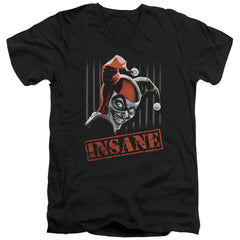 Batman Comics Insane Men's 30/1 Cotton Slim V-Neck T-Shirt