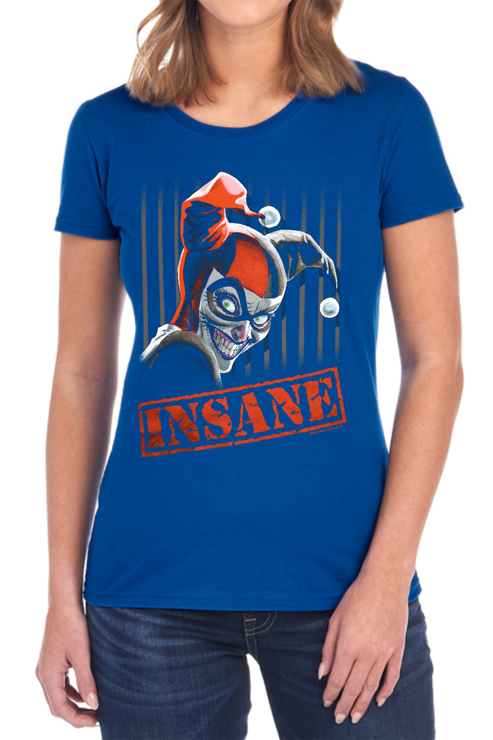 Batman Comics Insane Women's 18/1 Cotton Short-Sleeve T-Shirt