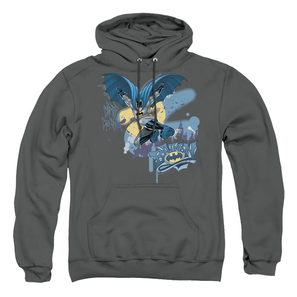 Batman Comics Into The Night Men's Pull-Over 75 25 Poly Hoodie