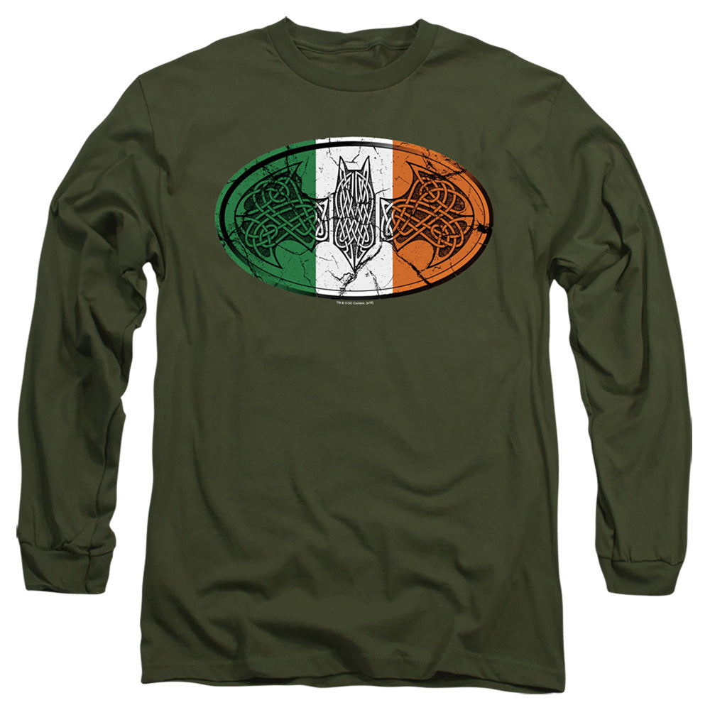 Batman Comics Irish Celtic Symbol Men's 18/1 Cotton Long-Sleeve T-Shirt
