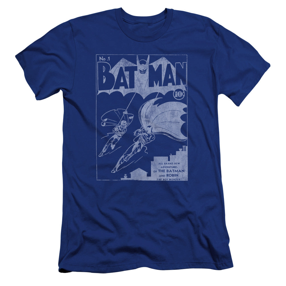 Batman Comics Issue 1 Cover Men's Ultra-Soft 30/1 Cotton Slim Short-Sleeve T-Shirt