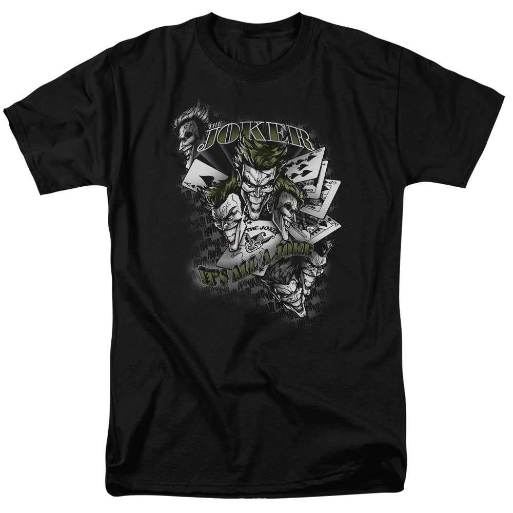 Batman Comics Its All A Joke Men's 18/1 Cotton Short-Sleeve T-Shirt