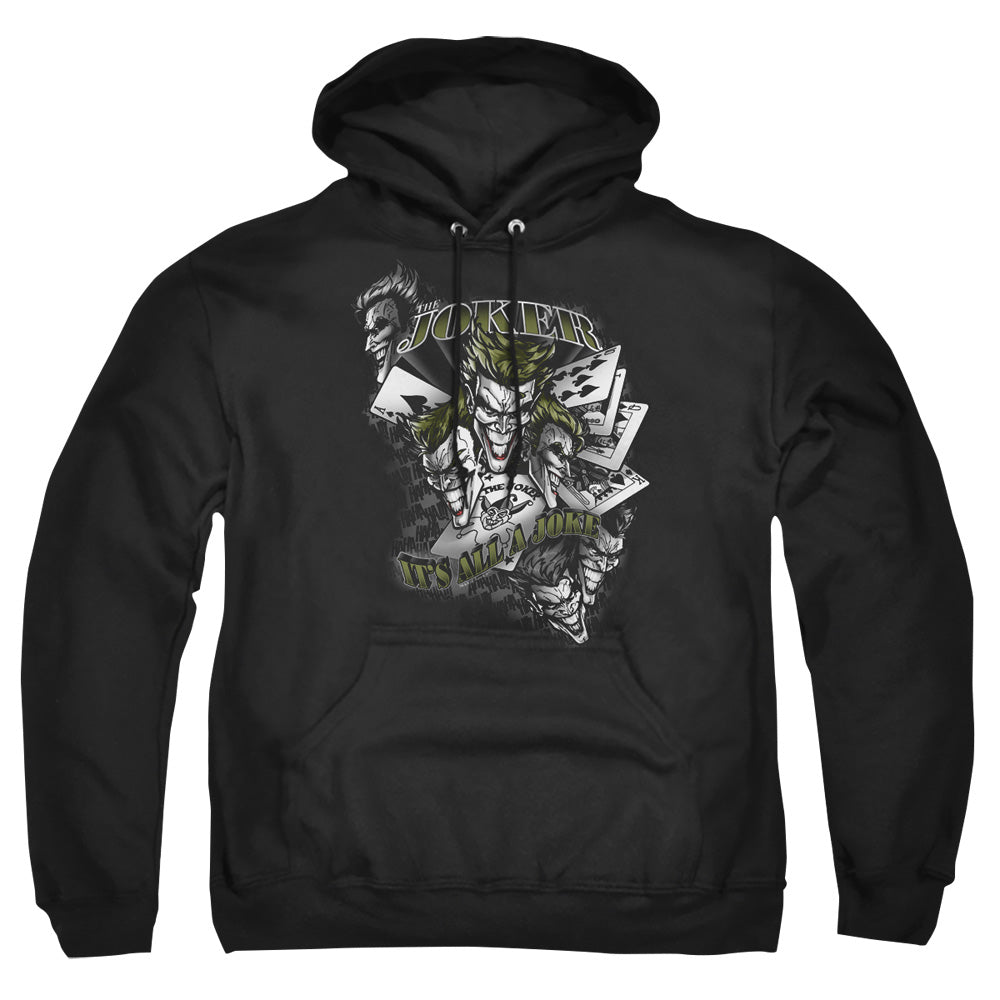 Batman Comics Its All A Joke Men's Pull-Over 75 25 Poly Hoodie