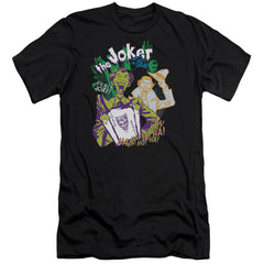 Batman Comics Its All A Joke Men's Ultra-Soft 30/1 Cotton Slim Short-Sleeve T-Shirt