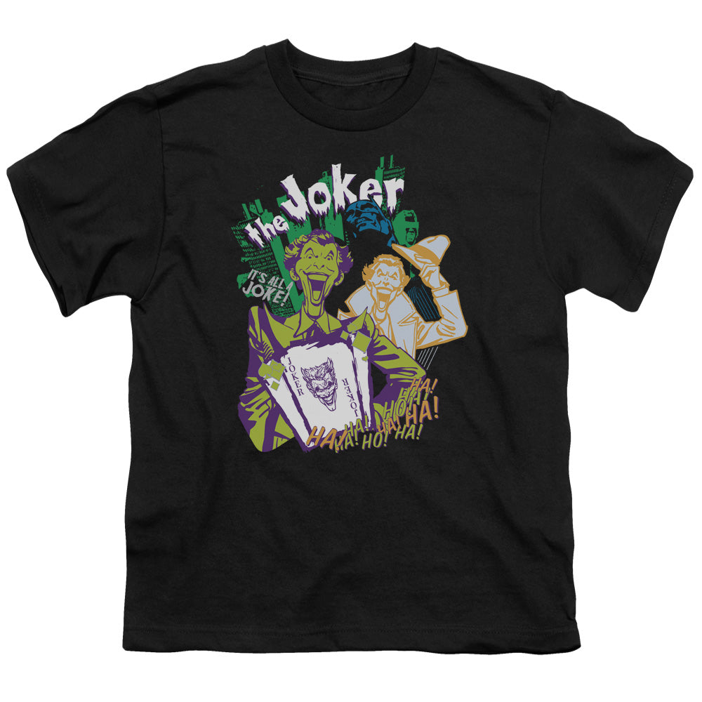 Batman Comics Its All A Joke Youth 18/1 100% Cotton Short-Sleeve T-Shirt