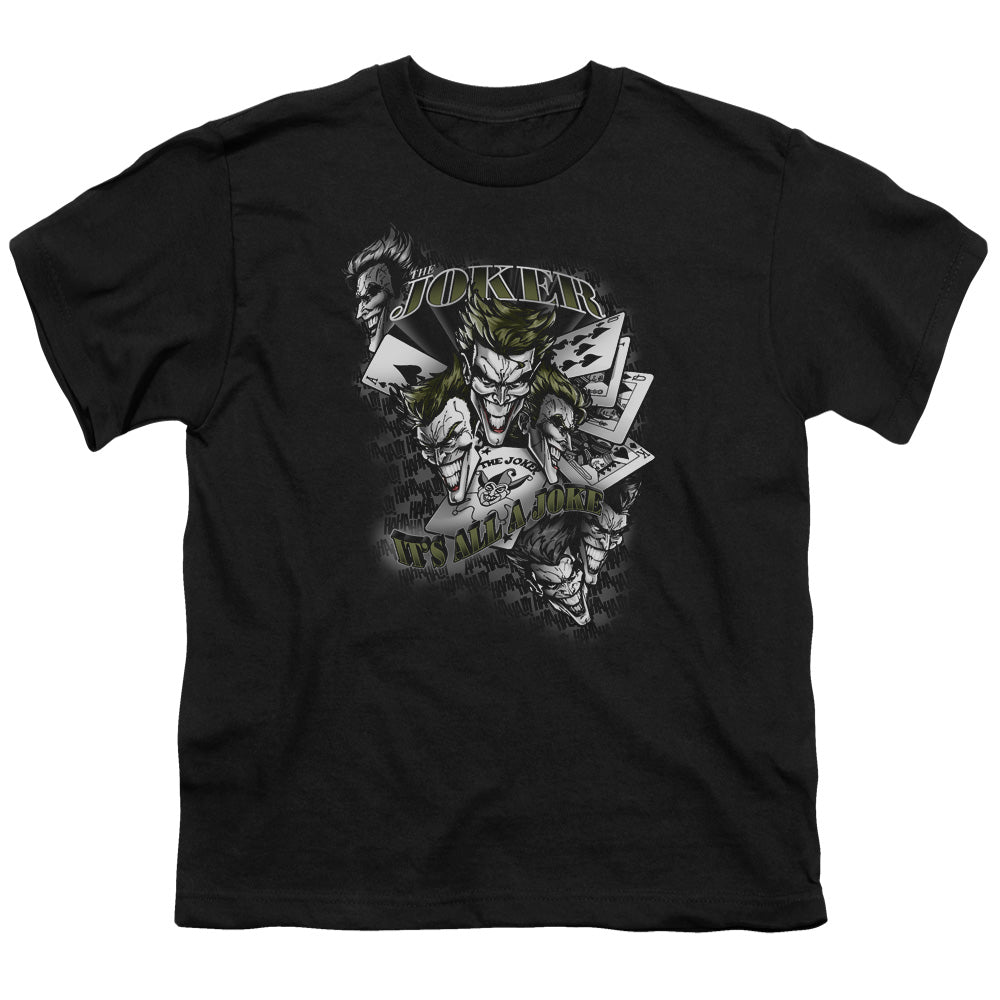 Batman Comics Its All A Joke Youth 18/1 100% Cotton Short-Sleeve T-Shirt