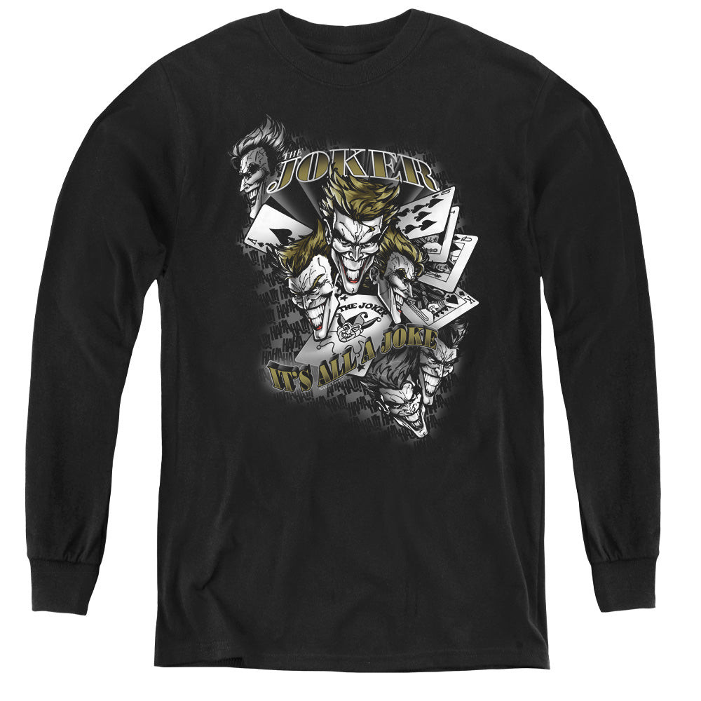 Batman Comics Its All A Joke Youth Long-Sleeve T-Shirt