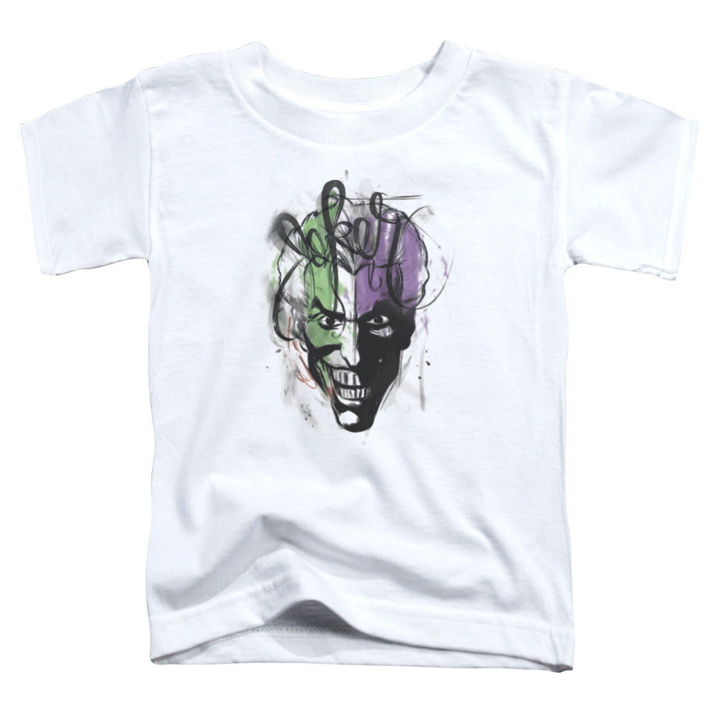 Batman Comics Joker Airbrush Toddler 18/1 Cotton Short-Sleeve T-Shirt