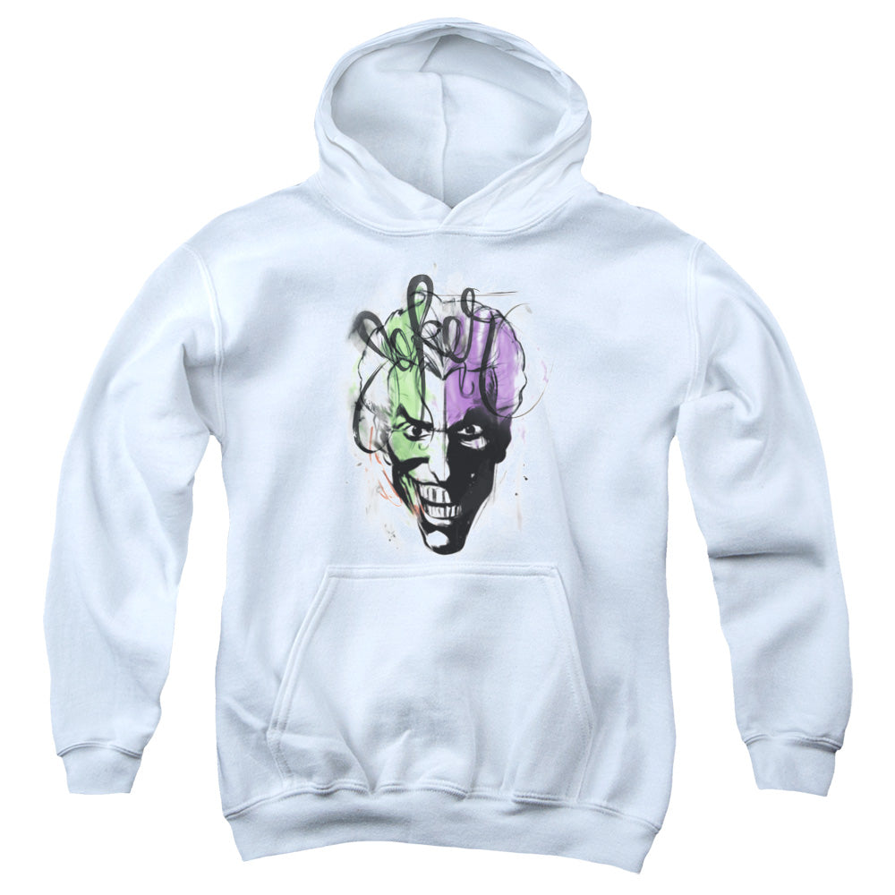 Batman Comics Joker Airbrush Youth Cotton Poly Pull-Over Hoodie