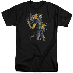 Batman Comics Joker Bang Men's 18/1 Tall Cotton Short-Sleeve T-Shirt