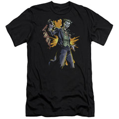 Batman Comics Joker Bang Men's Ultra-Soft 30/1 Cotton Slim Short-Sleeve T-Shirt