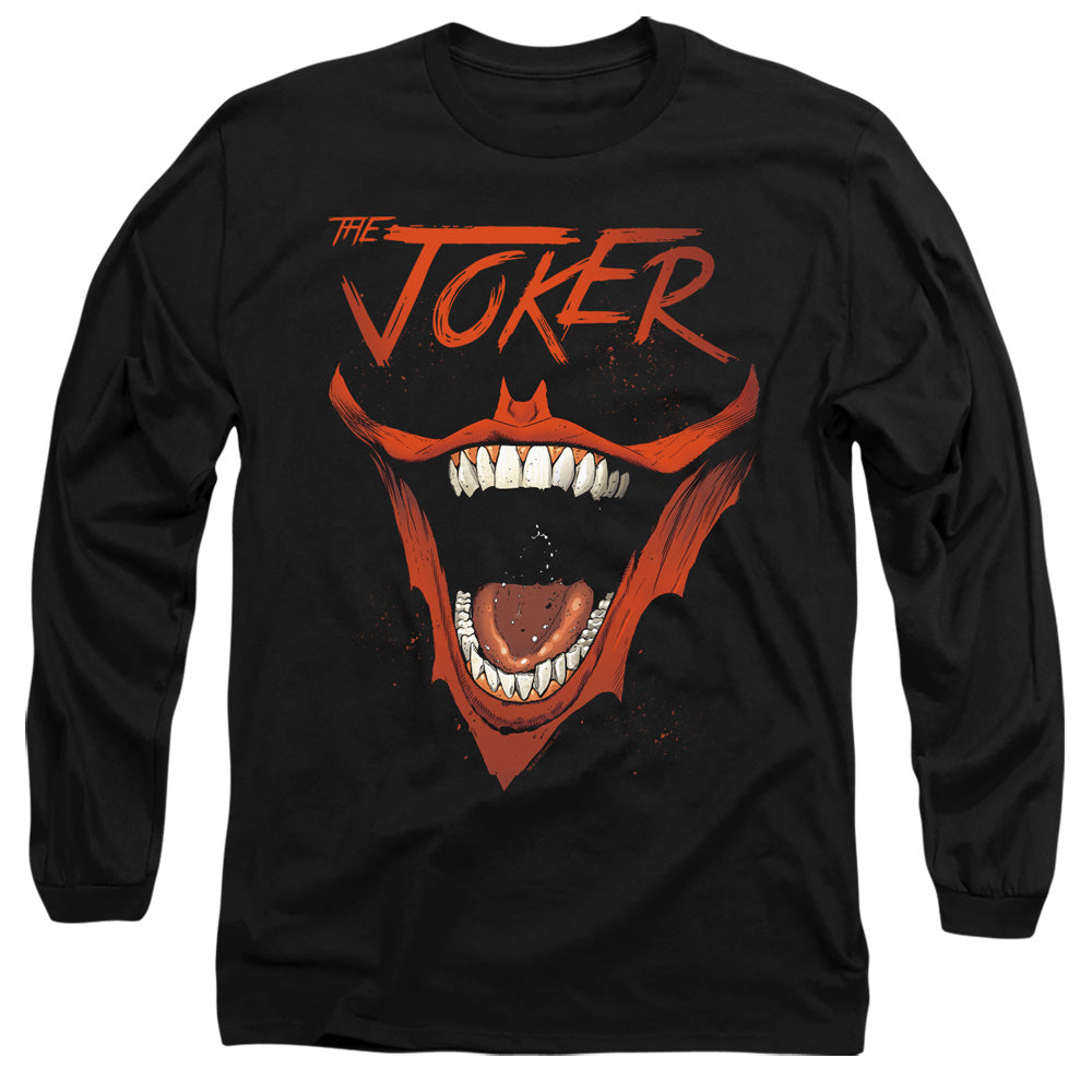 Batman Comics Joker Bat Laugh Men's 18/1 Cotton Long-Sleeve T-Shirt