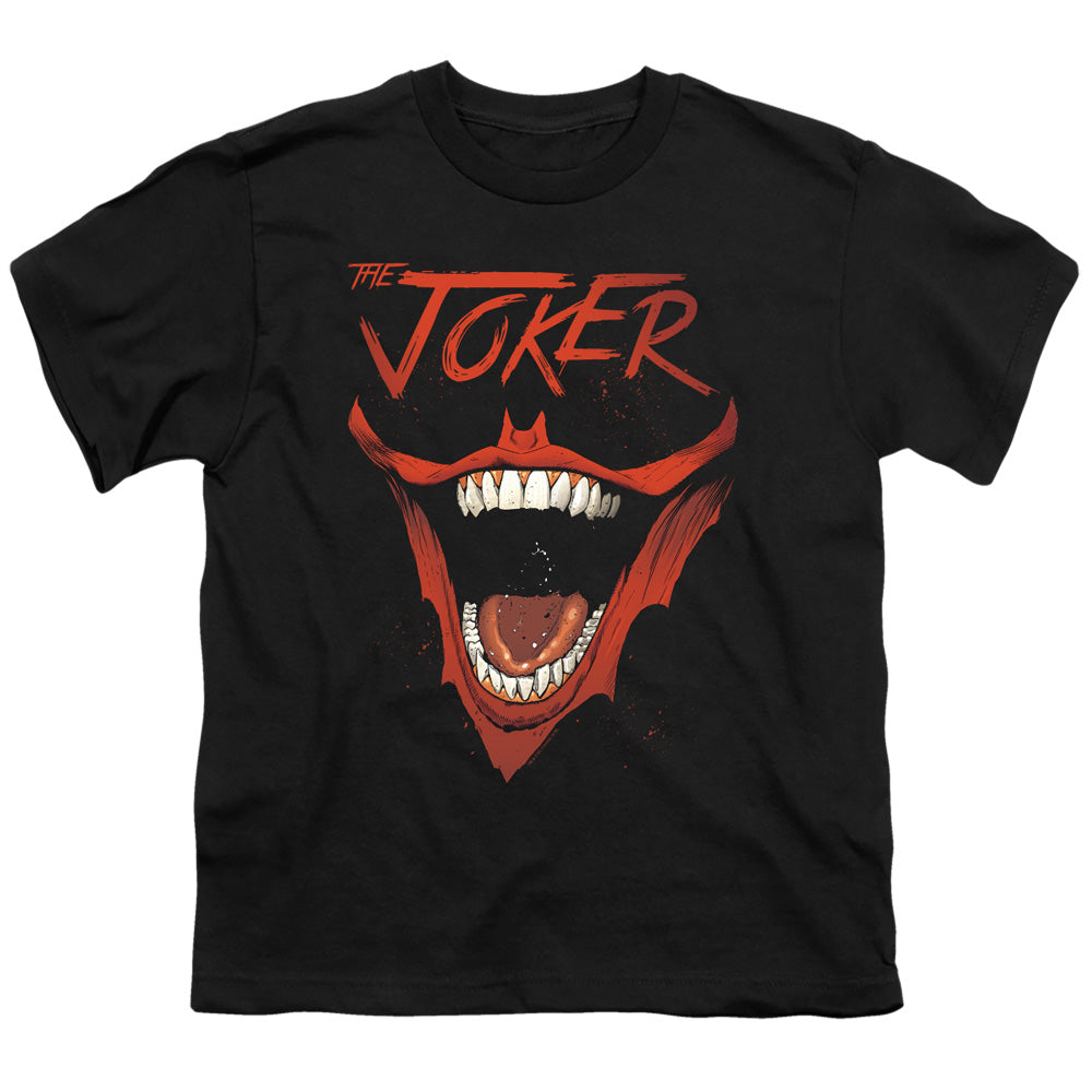 Batman Comics Joker Bat Laugh Youth 18/1 100% Cotton Short-Sleeve T-Shirt