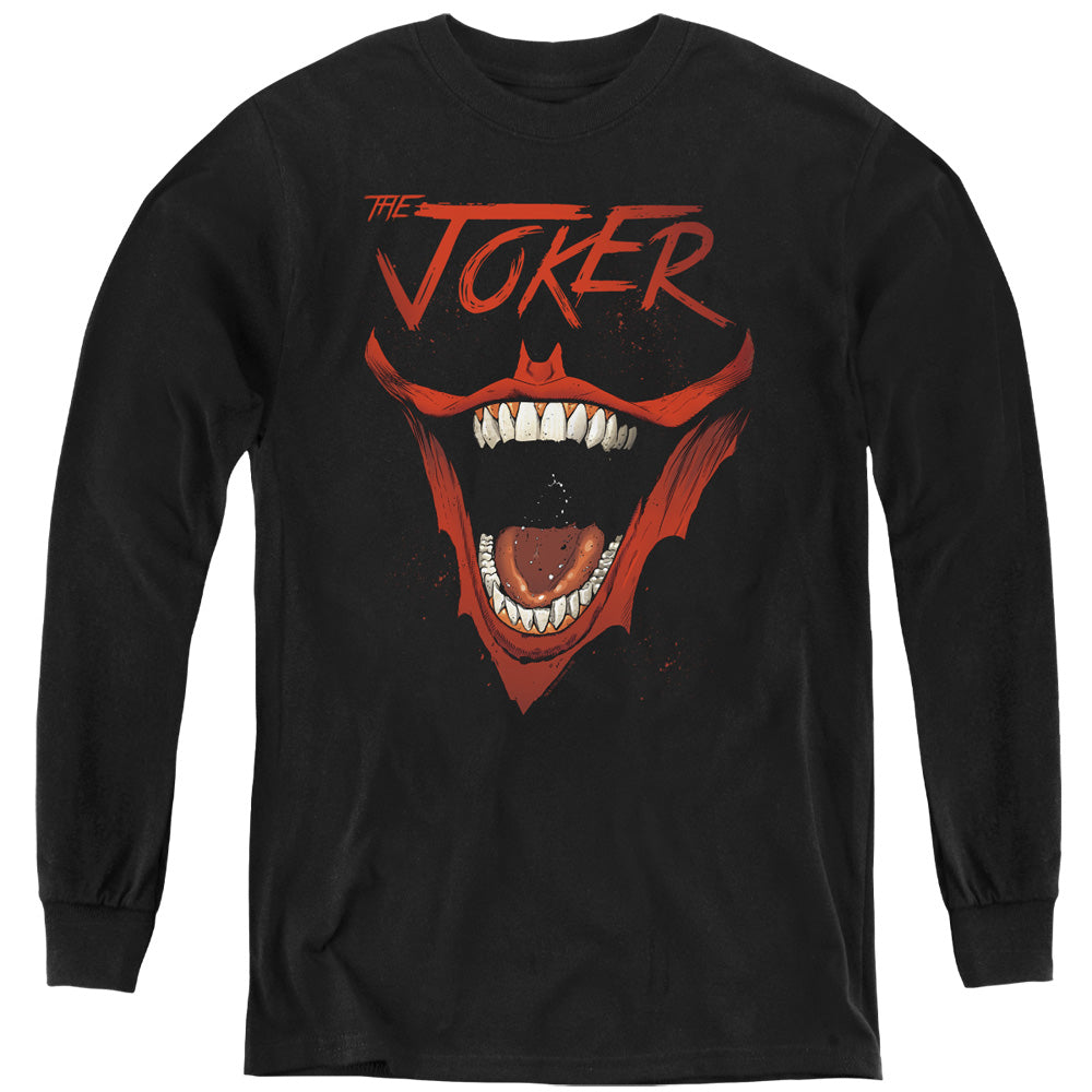 Batman Comics Joker Bat Laugh Youth Long-Sleeve T-Shirt