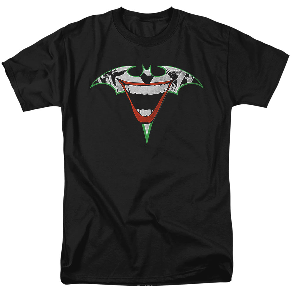 Batman Comics Joker Bat Logo Men's 18/1 Cotton Short-Sleeve T-Shirt