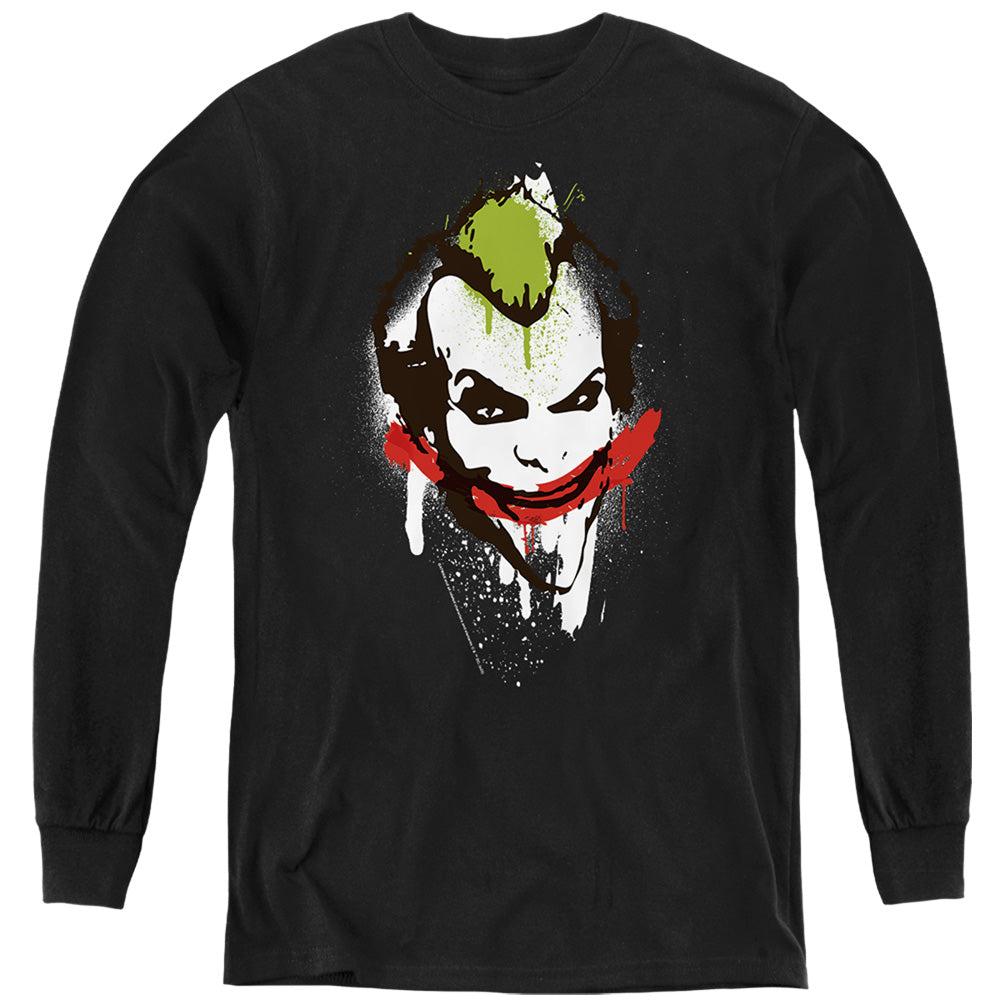 Batman Comics Joker Big Face Youth Long-Sleeve T-Shirt