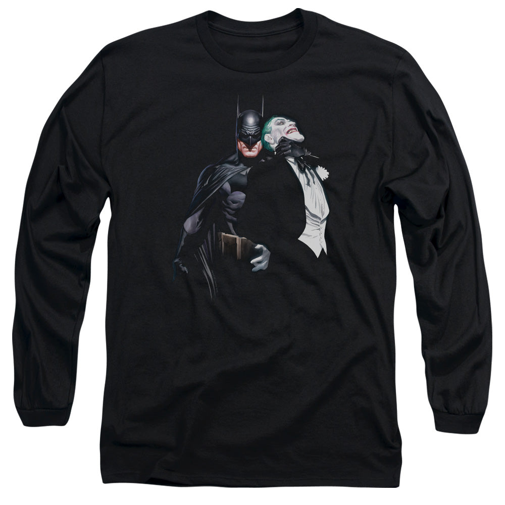 Batman Comics Joker Choke Men's 18/1 Cotton Long-Sleeve T-Shirt