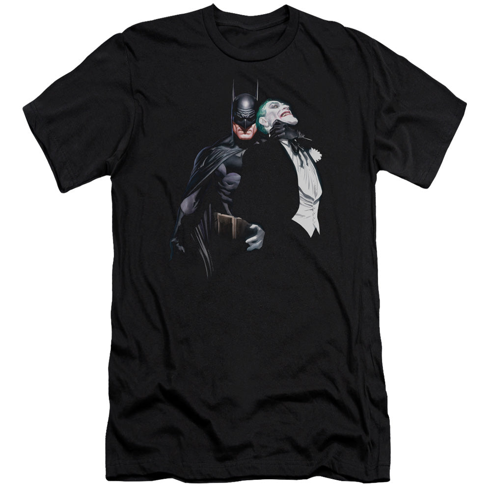 Batman Comics Joker Choke Men's Ultra-Soft 30/1 Cotton Slim Short-Sleeve T-Shirt