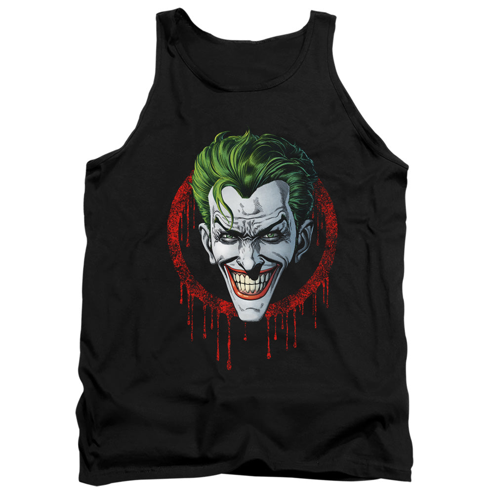Batman Comics Joker Drip Men's 18/1 Cotton Tank Top