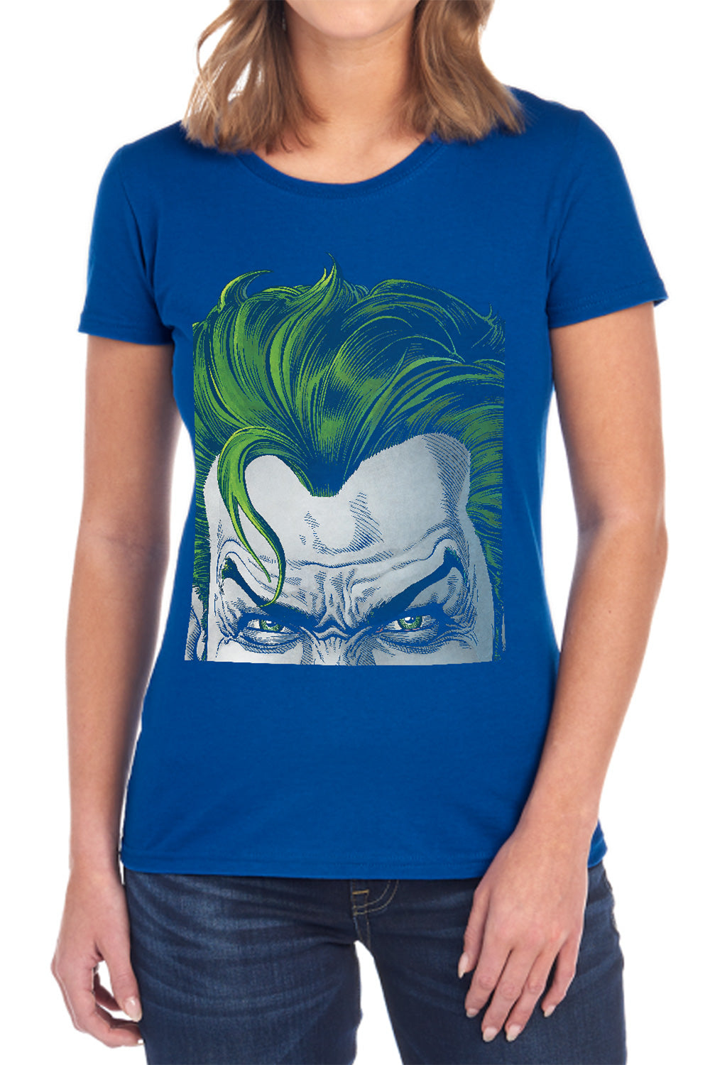 Batman Comics Joker Drip Women's 18/1 Cotton Short-Sleeve T-Shirt