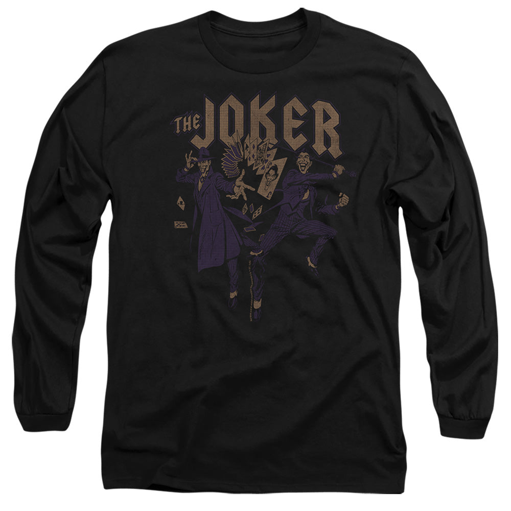 Batman Comics Joker Duo Men's 18/1 Cotton Long-Sleeve T-Shirt