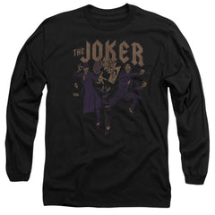 Batman Comics Joker Duo Men's 18/1 Cotton Long-Sleeve T-Shirt
