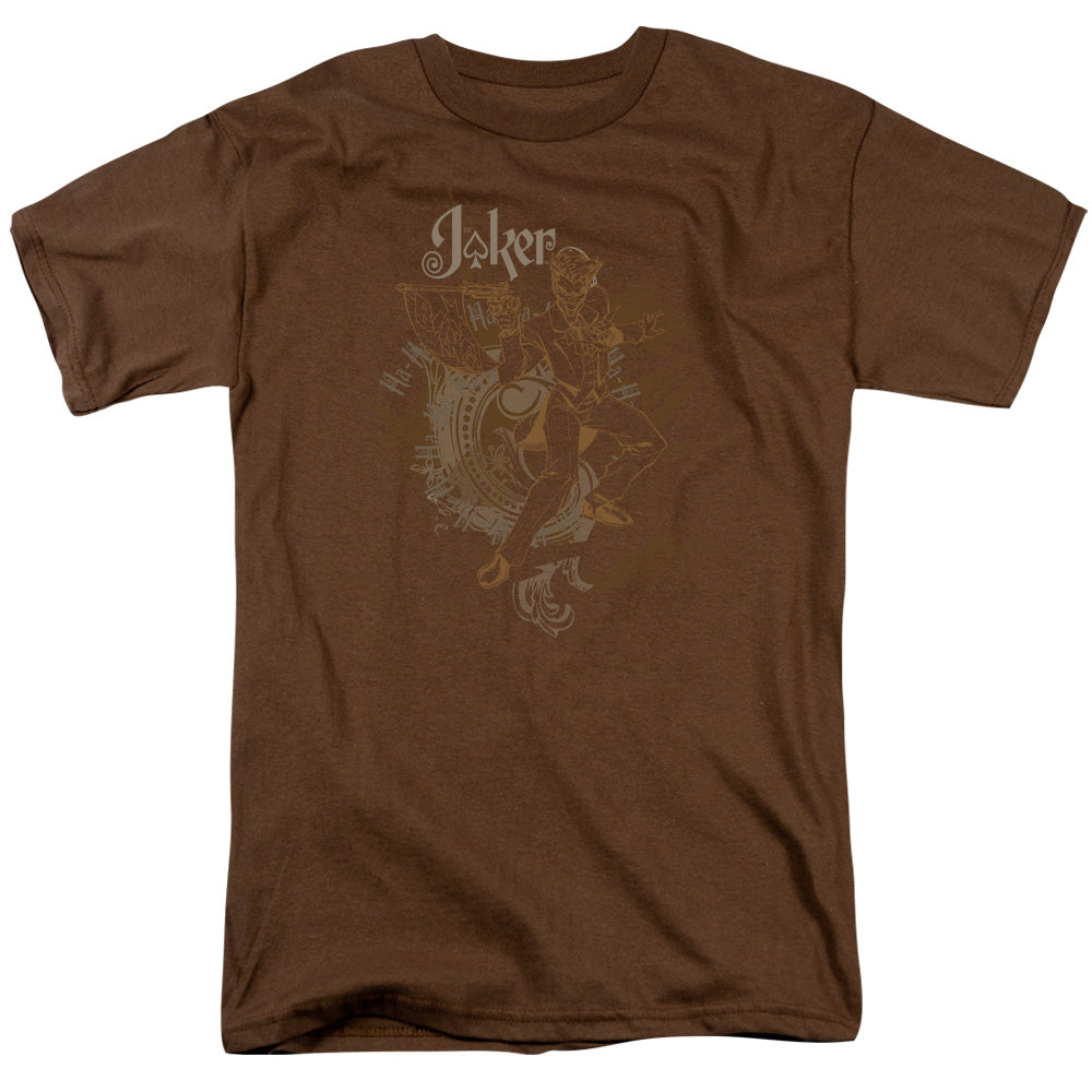 Batman Comics Joker Explosion Men's 18/1 Cotton Short-Sleeve T-Shirt