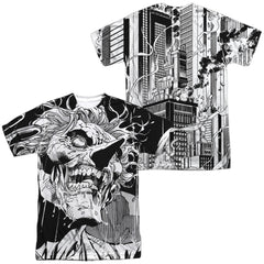 Batman Comics Joker (Front/Back Print) Men's Regular Fit Polyester Short-Sleeve T-Shirt