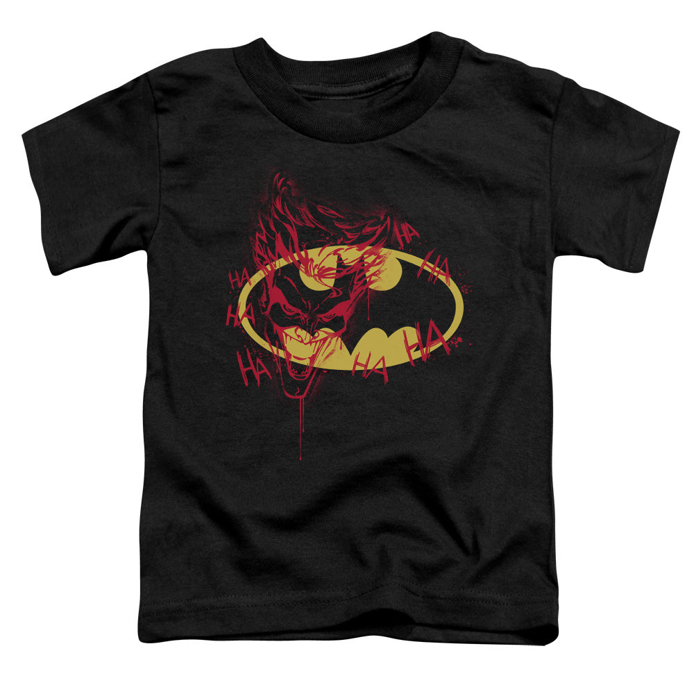 Batman Comics Joker Graffiti Toddler 18/1 Cotton Short-Sleeve T-Shirt