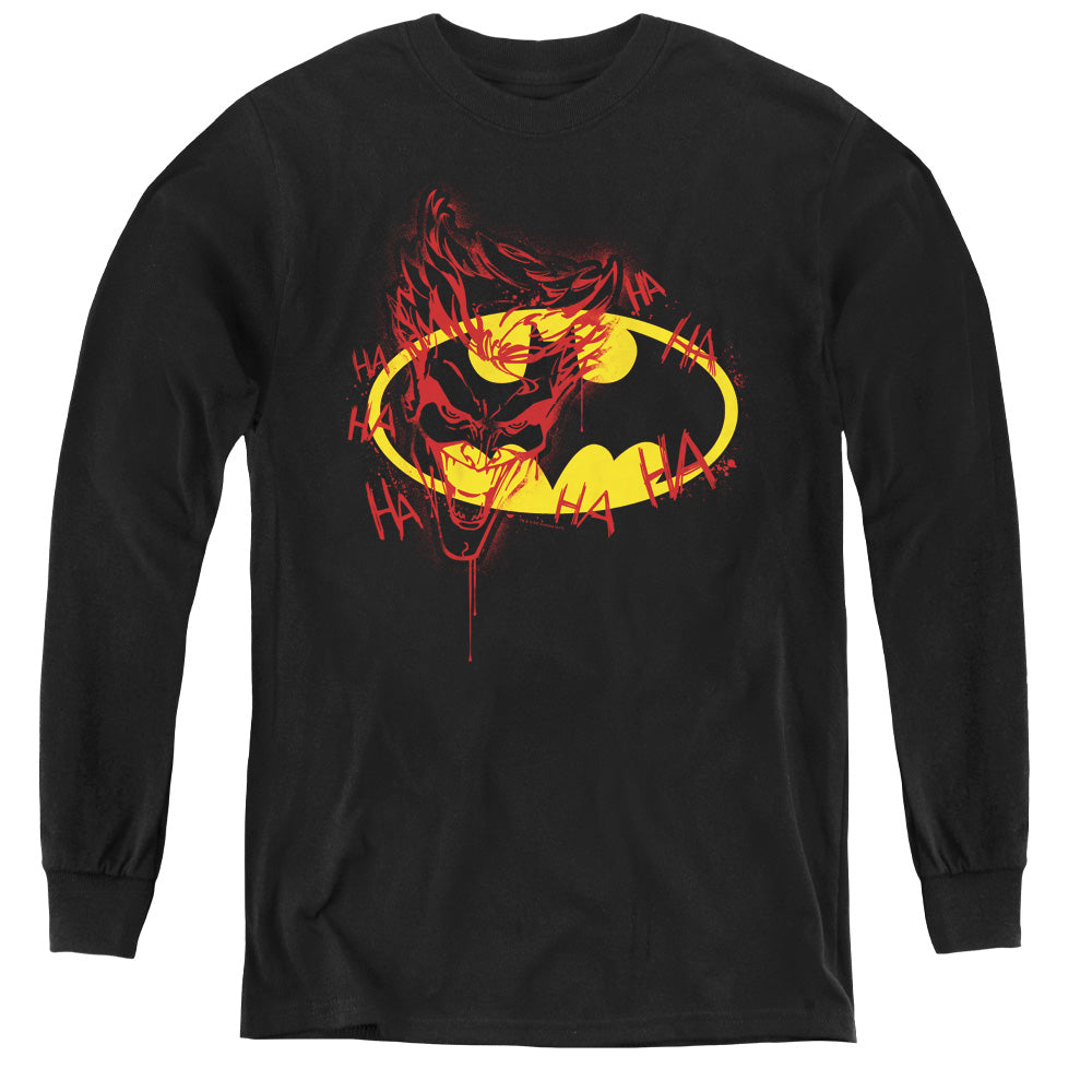 Batman Comics Joker Graffiti Youth Long-Sleeve T-Shirt