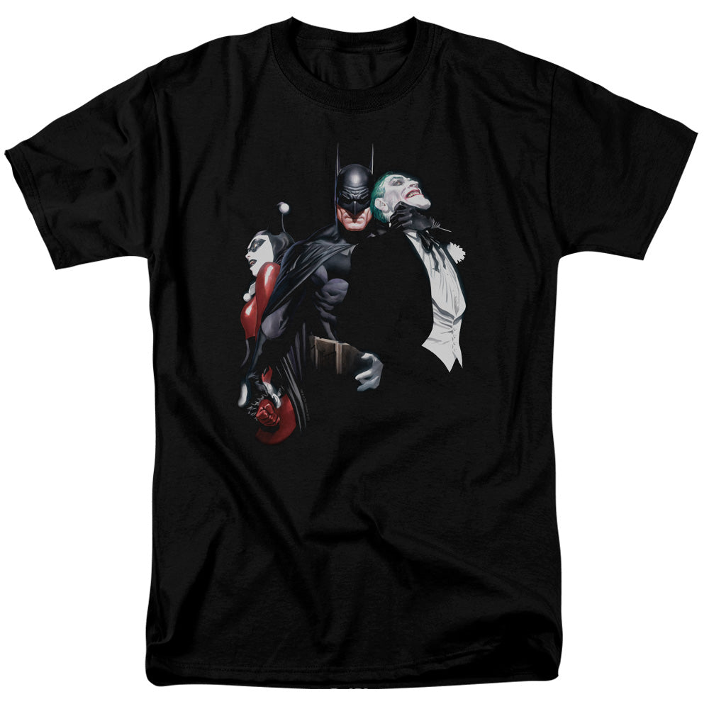 Batman Comics Joker Harley Choke Men's 18/1 Cotton Short-Sleeve T-Shirt