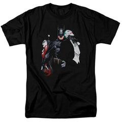 Batman Comics Joker Harley Choke Men's 18/1 Cotton Short-Sleeve T-Shirt