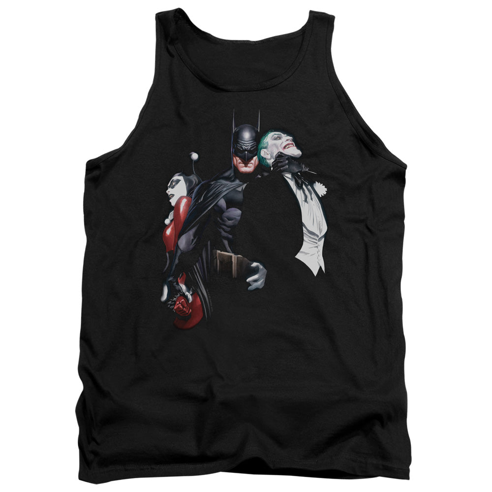 Batman Comics Joker Harley Choke Men's 18/1 Cotton Tank Top