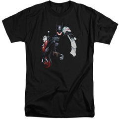 Batman Comics Joker Harley Choke Men's 18/1 Tall Cotton Short-Sleeve T-Shirt