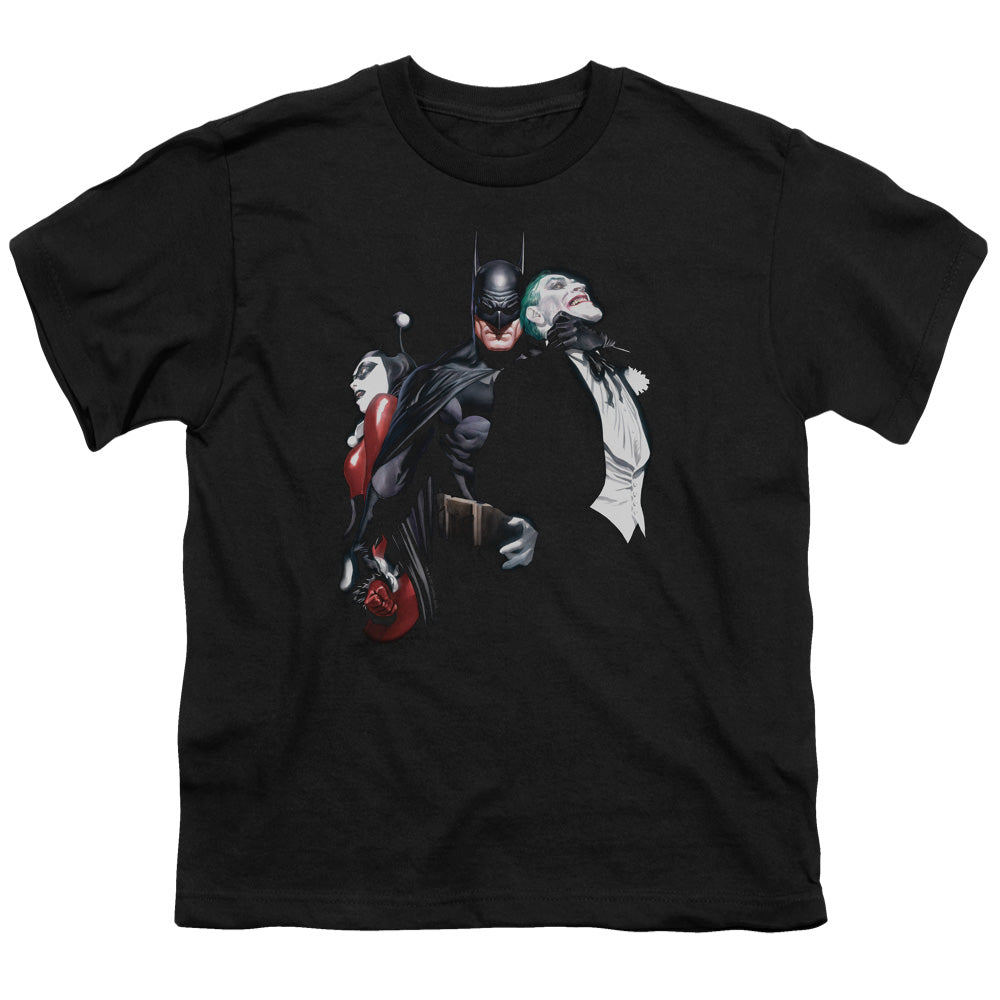 Batman Comics Joker Harley Choke Youth 18/1 100% Cotton Short-Sleeve T-Shirt