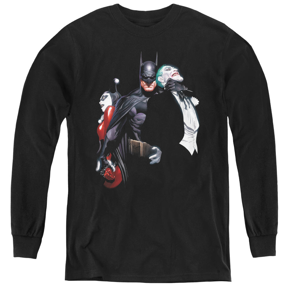 Batman Comics Joker Harley Choke Youth Long-Sleeve T-Shirt