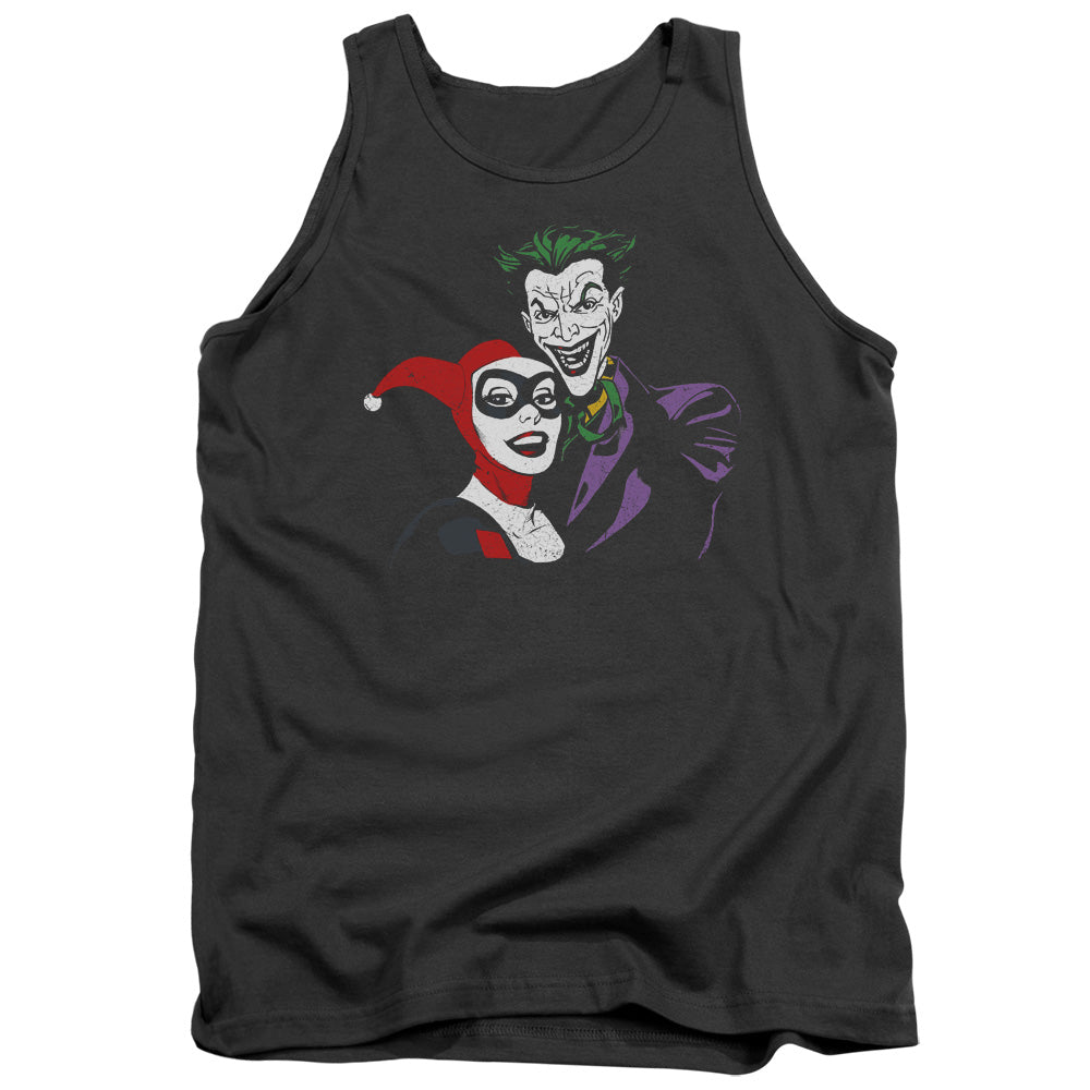 Batman Comics Joker & Harley Men's 18/1 Cotton Tank Top