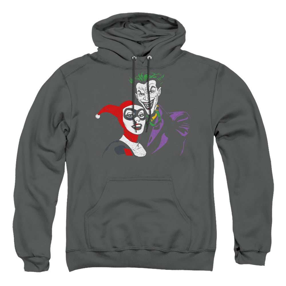 Batman Comics Joker & Harley Men's Pull-Over 75 25 Poly Hoodie