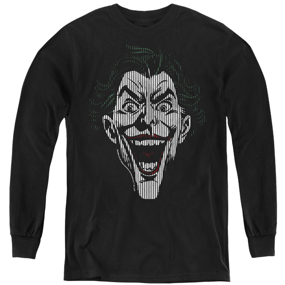 Batman Comics Joker Lines Youth Long-Sleeve T-Shirt