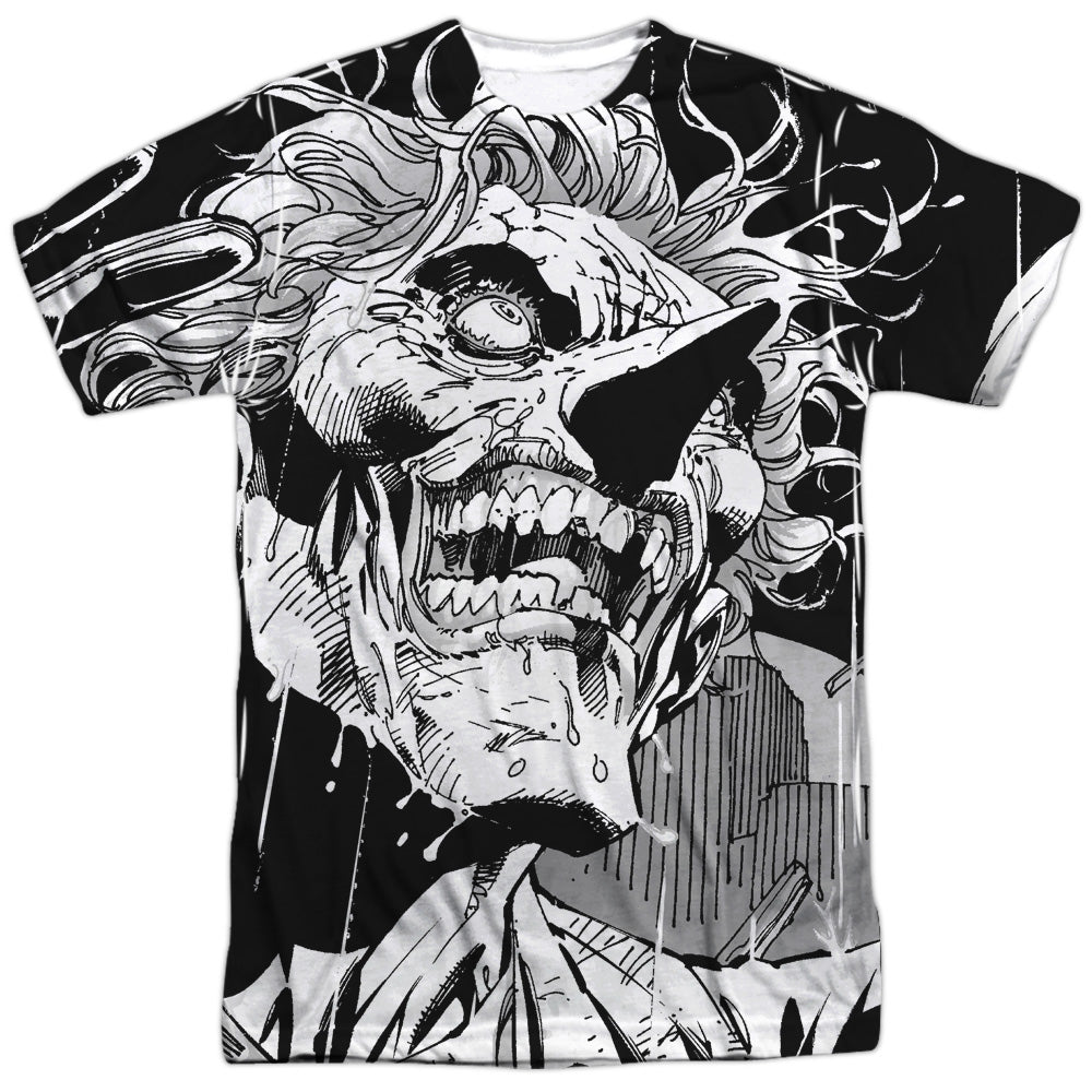 Batman Comics Joker Men's Regular Fit Polyester Short-Sleeve T-Shirt