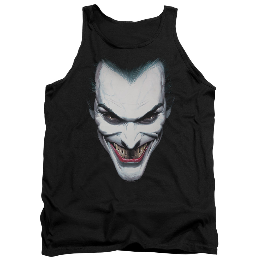 Batman Comics Joker Portrait Men's 18/1 Cotton Tank Top