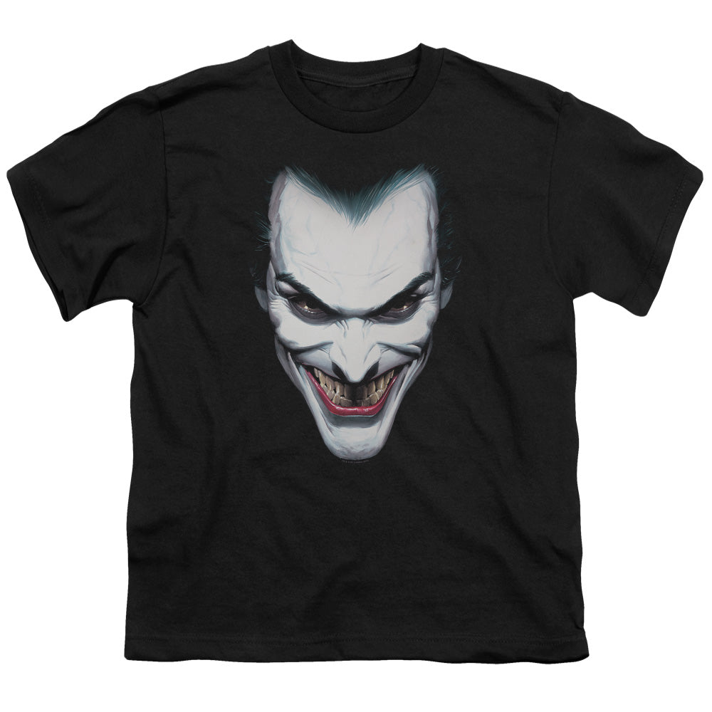 Batman Comics Joker Portrait Youth 18/1 100% Cotton Short-Sleeve T-Shirt