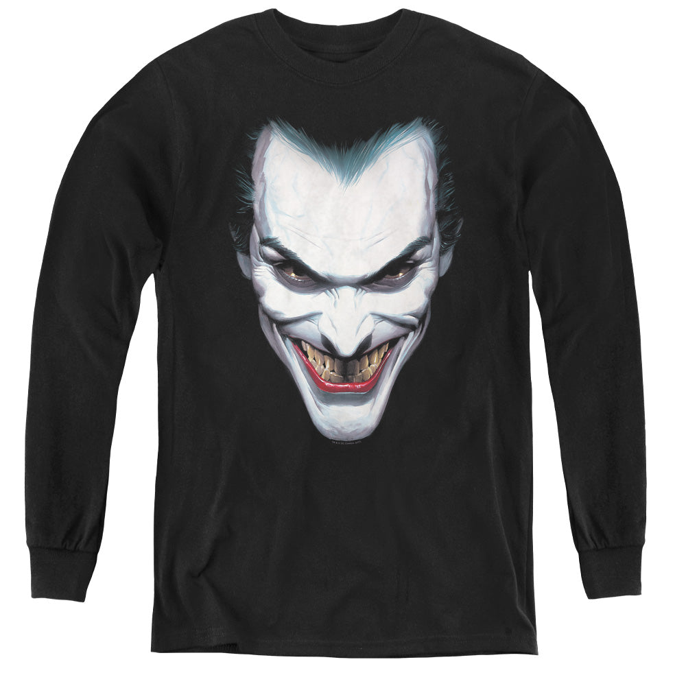 Batman Comics Joker Portrait Youth Long-Sleeve T-Shirt