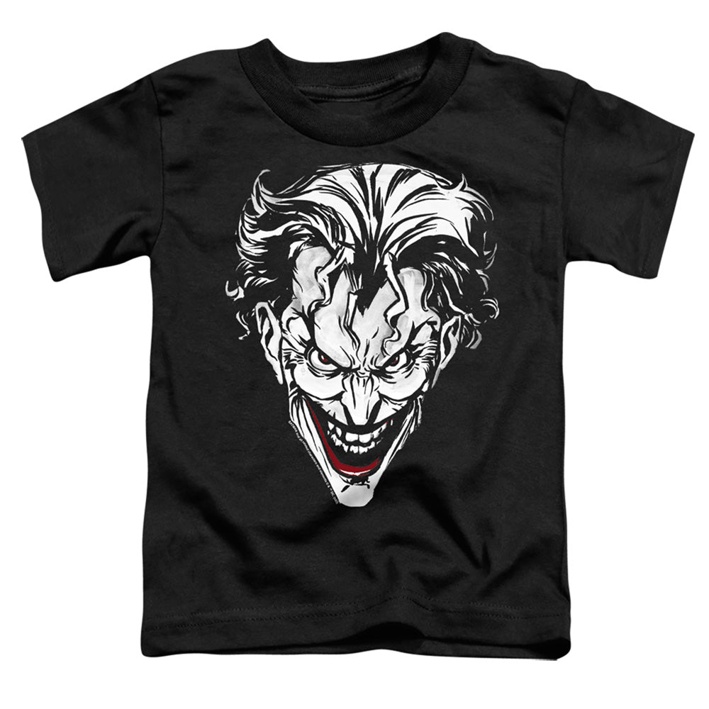Batman Comics Joker Red On Black Toddler 18/1 Cotton Short-Sleeve T-Shirt