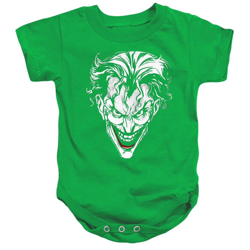 Batman Comics Joker Red On Green Infant's Cotton SS Snapsuit