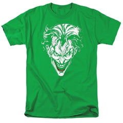 Batman Comics Joker Red On Green Men's 18/1 Cotton Short-Sleeve T-Shirt