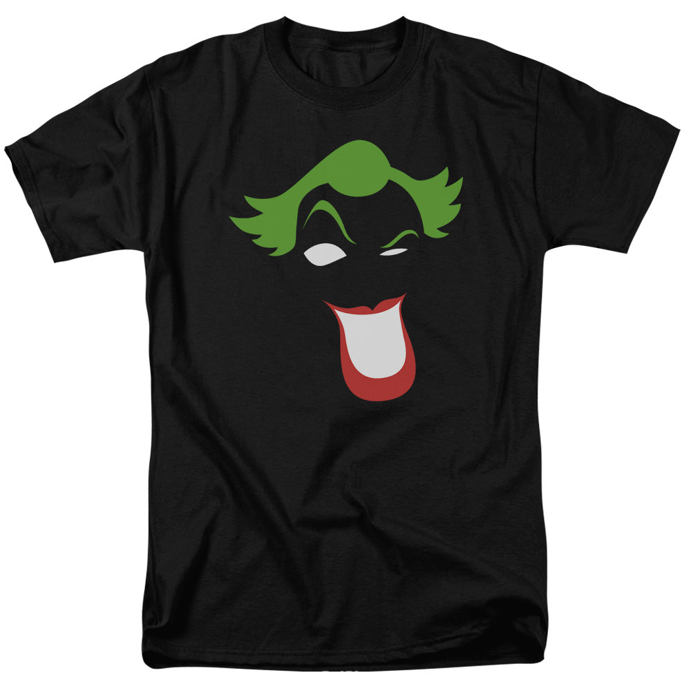Batman Comics Joker Simplified Men's 18/1 Cotton Short-Sleeve T-Shirt